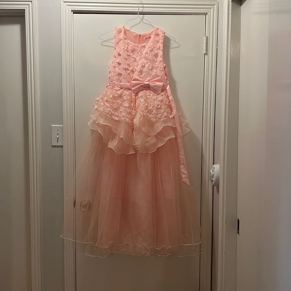 Pink pageant or dance dress for young girl, never worn. Size 10